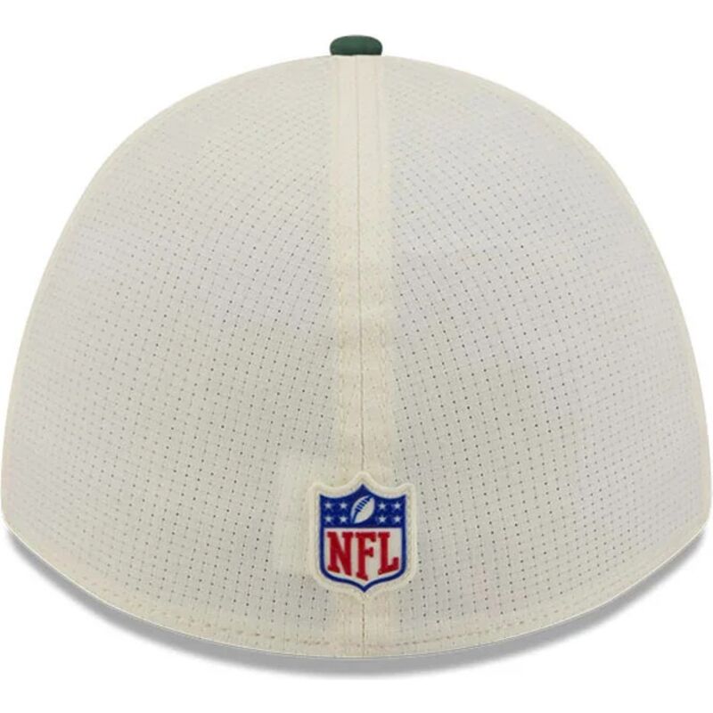 new-era-curved-brim-39thirty-m-crown-training-2026-green-bay-packers-nfl-green-and-beige-fitted-cap
