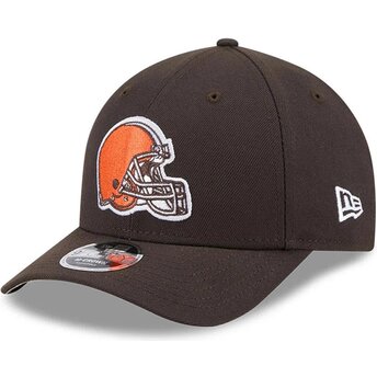 New Era Curved Brim 9FORTY M-Crown Team Cleveland Browns NFL Brown Snapback Cap