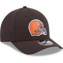 new-era-curved-brim-9forty-m-crown-team-cleveland-browns-nfl-brown-snapback-cap