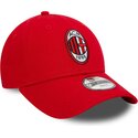 new-era-curved-brim-youth-9forty-core-ac-milan-serie-a-red-adjustable-cap