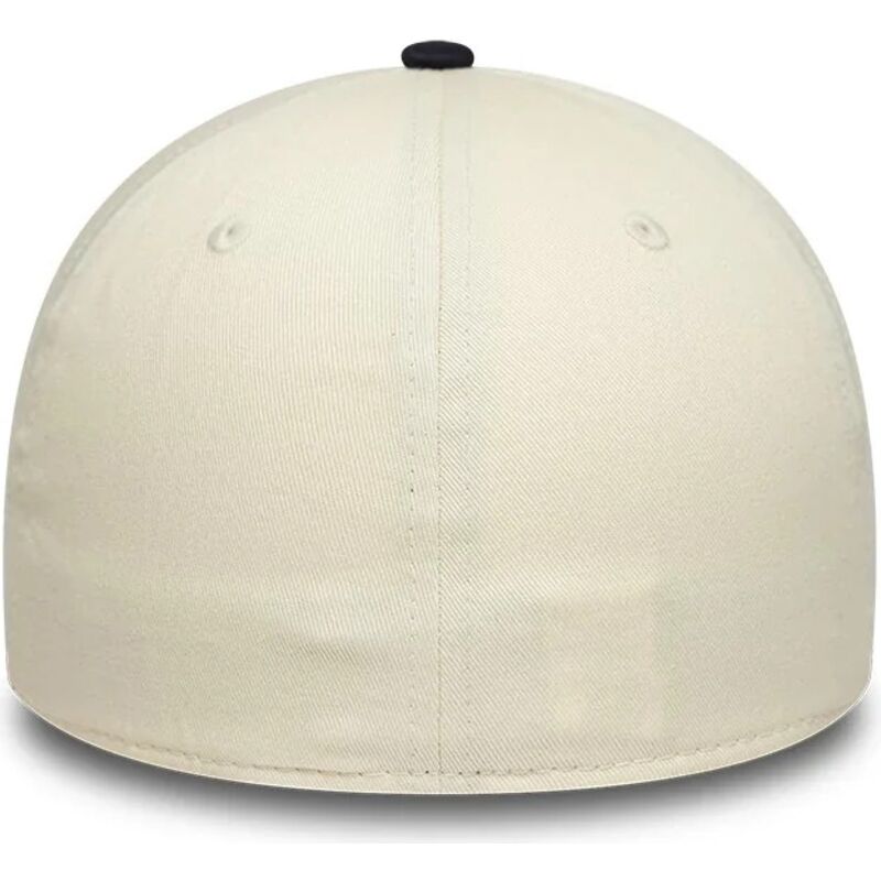 new-era-curved-brim-39thirty-seasonal-associazione-sportiva-roma-serie-a-beige-and-navy-blue-fitted-cap new-era-curved-brim-39thirty-seasonal-associazione-sportiva-roma-serie-a-beige-and-navy-blue-fitted-cap