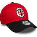 new-era-curved-brim-youth-9forty-team-stade-toulousain-top-14-red-and-black-snapback-cap
