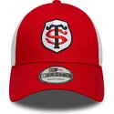 new-era-9forty-league-stade-toulousain-top-14-red-and-white-adjustable-trucker-hat