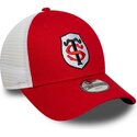 new-era-youth-9forty-league-stade-toulousain-top-14-red-and-white-adjustable-trucker-hat