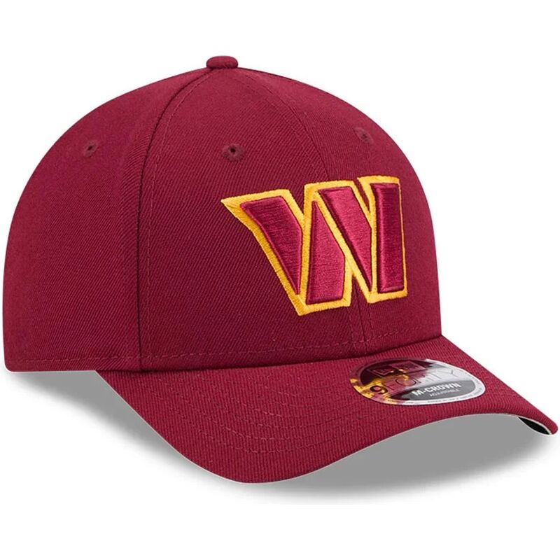 new-era-curved-brim-9forty-m-crown-team-washington-commanders-nfl-red-snapback-cap