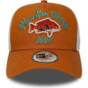 new-era-a-frame-fishing-orange-and-white-trucker-hat