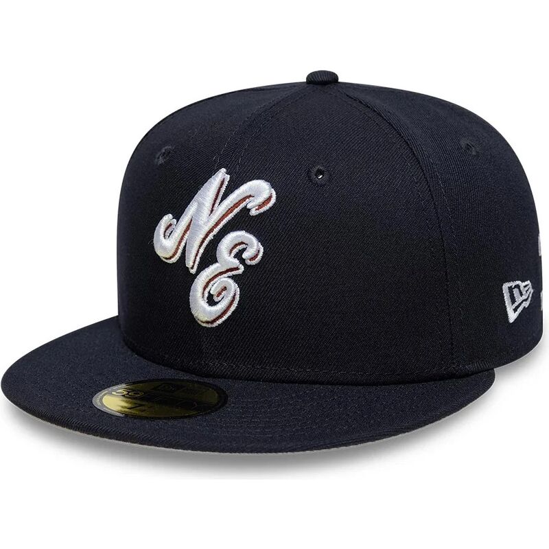 new-era-flat-brim-59fifty-originators-navy-blue-fitted-cap new-era-flat-brim-59fifty-originators-navy-blue-fitted-cap