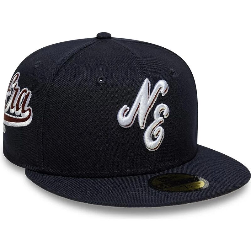 new-era-flat-brim-59fifty-originators-navy-blue-fitted-cap new-era-flat-brim-59fifty-originators-navy-blue-fitted-cap