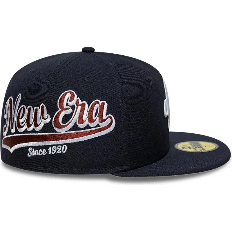 new-era-flat-brim-59fifty-originators-navy-blue-fitted-cap new-era-flat-brim-59fifty-originators-navy-blue-fitted-cap