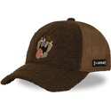 capslab-tasmanian-devil-loo14-taz-looney-tunes-brown-trucker-hat