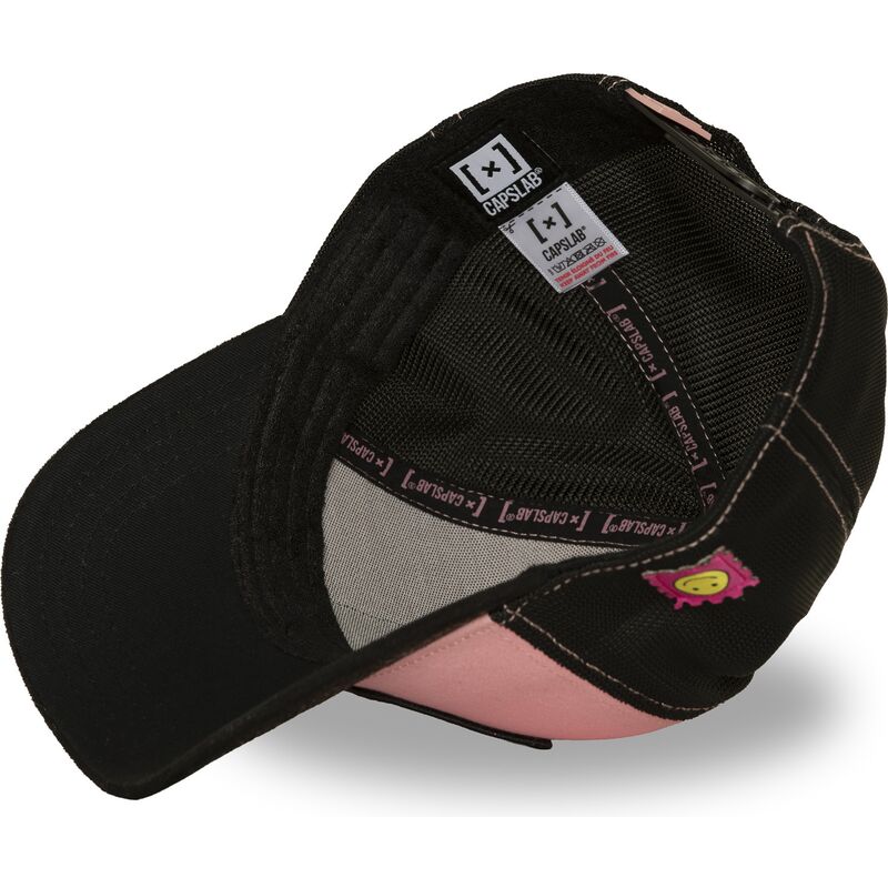 capslab-mona-lisa-acid-art1-mona-monacid-famous-pink-and-black-trucker-hat capslab-mona-lisa-acid-art1-mona-monacid-famous-pink-and-black-trucker-hat