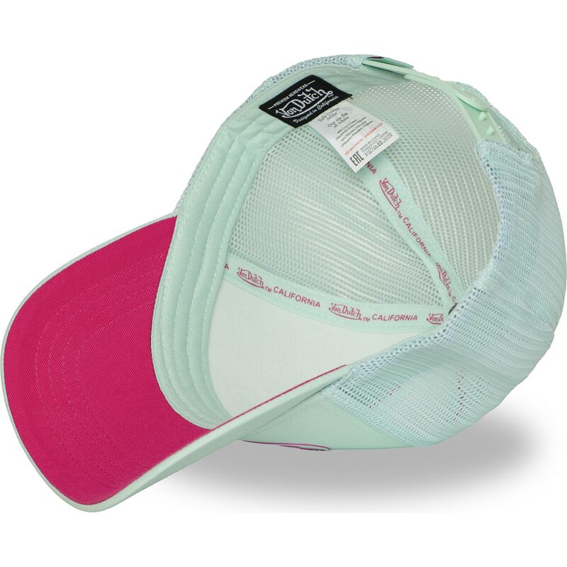 von-dutch-log21-green-and-pink-trucker-hat