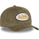 von-dutch-curved-brim-fur-fk-green-snapback-cap