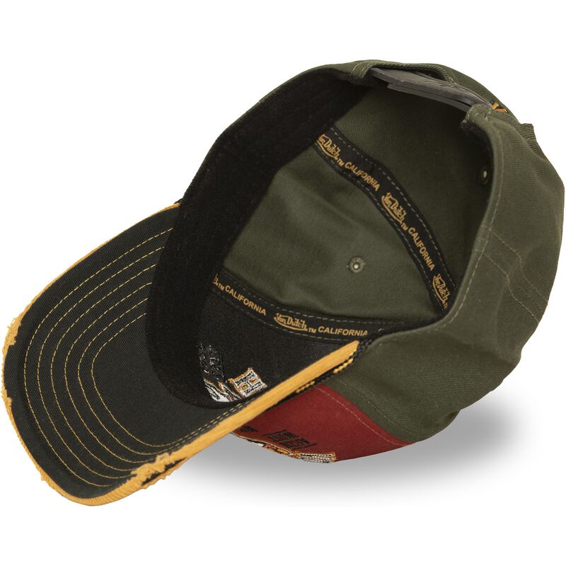 von-dutch-curved-brim-sem15-red-and-grey-snapback-cap