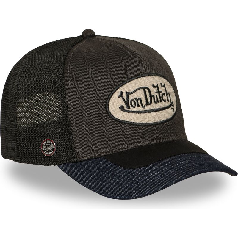 von-dutch-shield06-grey-and-black-trucker-hat
