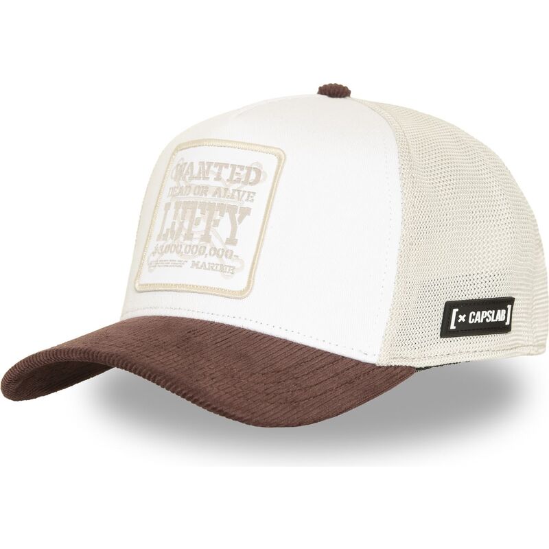 capslab-monkey-d-luffy-op9-bico-one-piece-beige-and-brown-trucker-hat