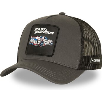 Capslab FF01 DRI Fast & Furious Grey and Black Trucker Hat