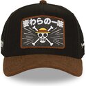 capslab-straw-hat-pirates-op8-mug-one-piece-brown-trucker-hat