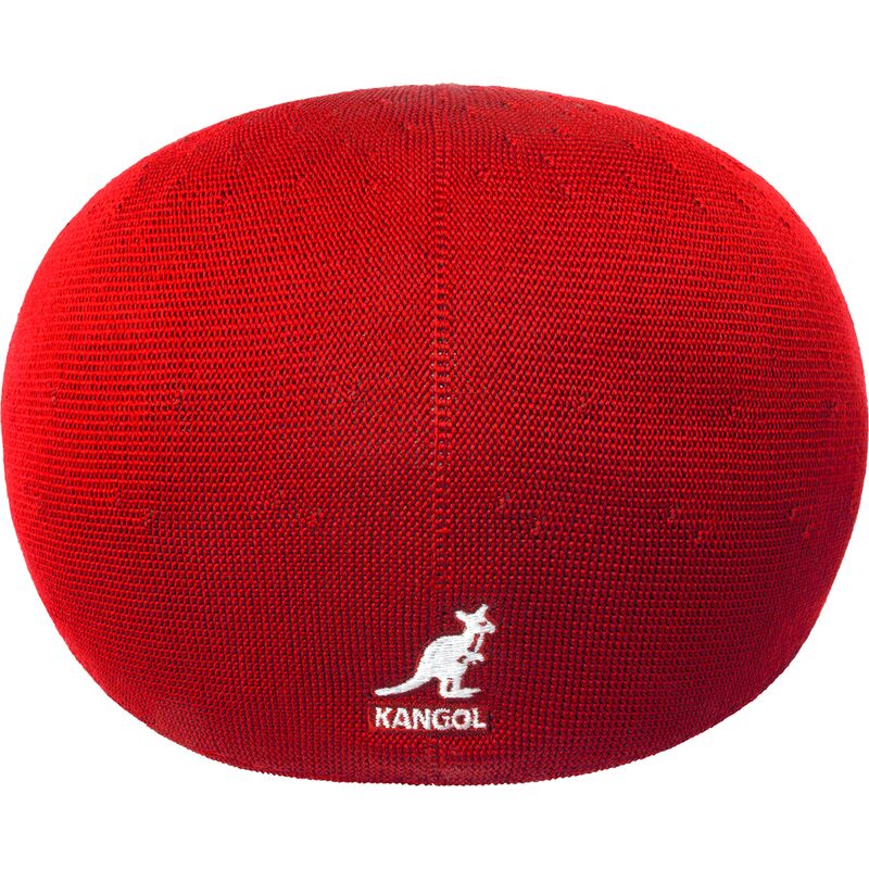 kangol-seamless-tropic-507-scarlet-red-flat-cap