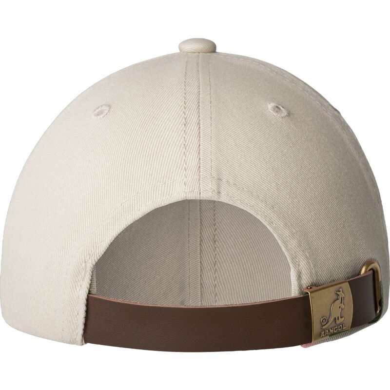 kangol-curved-brim-washed-baseball-khaki-beige-adjustable-cap