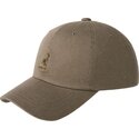 kangol-curved-brim-washed-baseball-smog-grey-adjustable-cap