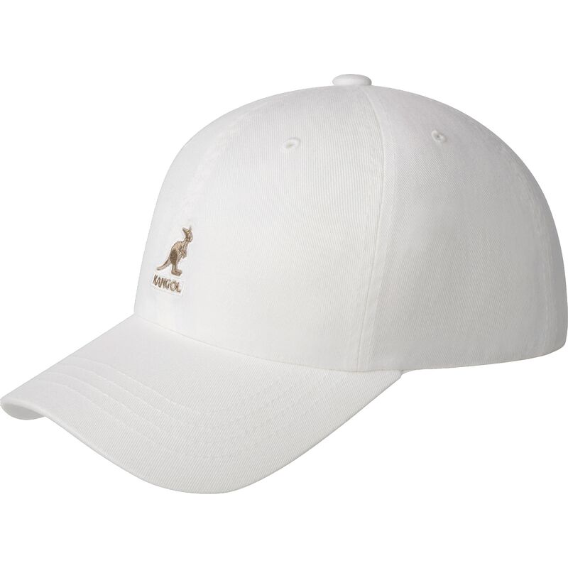kangol-curved-brim-washed-baseball-white-adjustable-cap kangol-curved-brim-washed-baseball-white-adjustable-cap