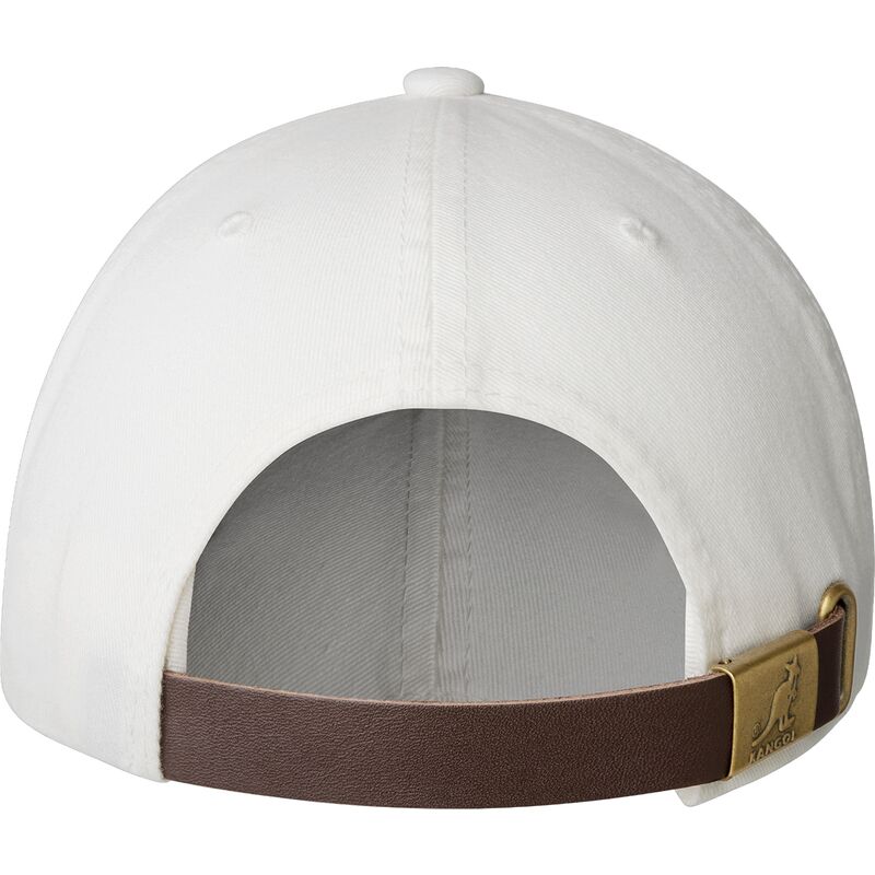kangol-curved-brim-washed-baseball-white-adjustable-cap kangol-curved-brim-washed-baseball-white-adjustable-cap