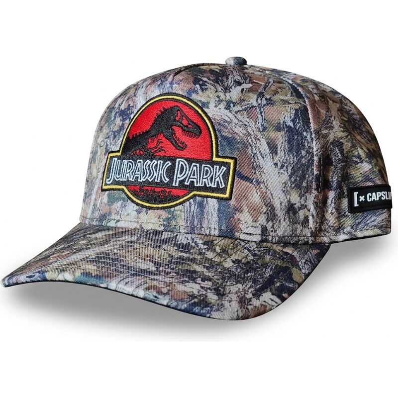 capslab-curved-brim-jur2-cam-jurassic-park-camouflage-snapback-cap capslab-curved-brim-jur2-cam-jurassic-park-camouflage-snapback-cap