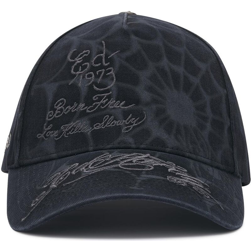 ed-hardy-curved-brim-spiderweb-black-snapback-cap