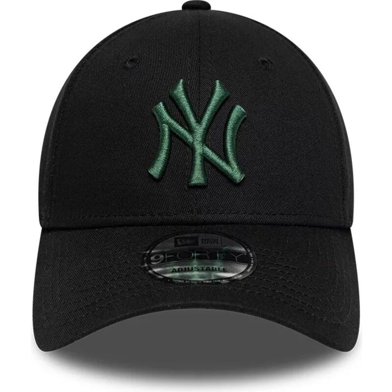 new-era-curved-brim-dark-green-logo-9forty-league-essential-new-york-yankees-mlb-black-adjustable-cap new-era-curved-brim-dark-green-logo-9forty-league-essential-new-york-yankees-mlb-black-adjustable-cap