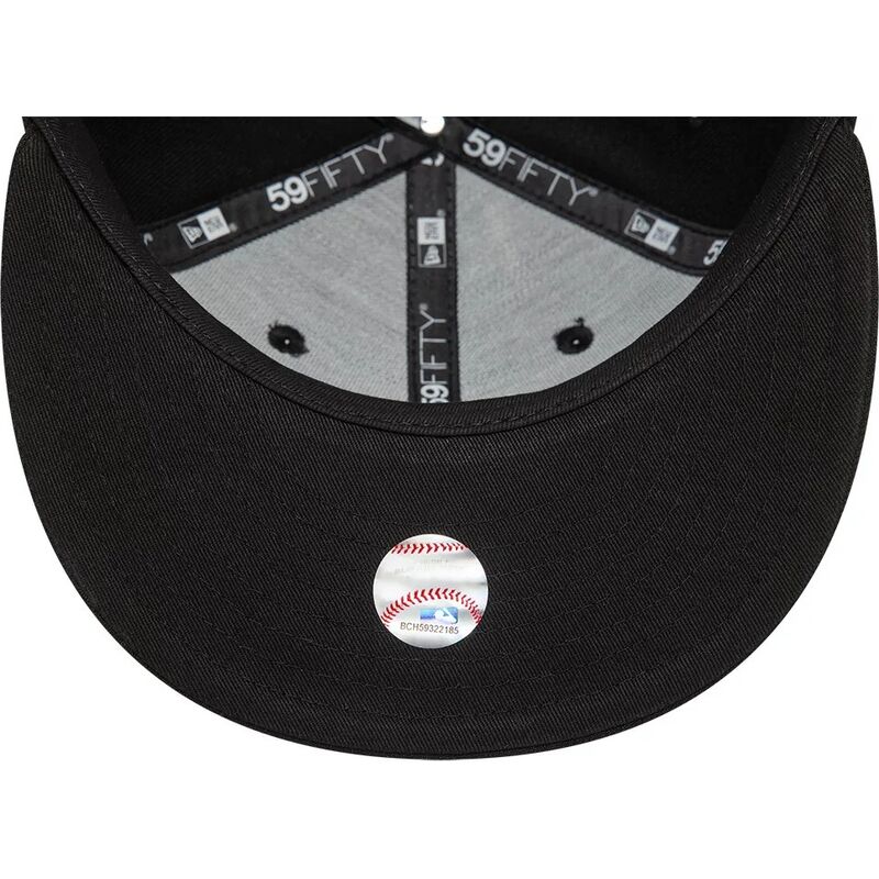new-era-flat-brim-black-logo-59fifty-league-essential-los-angeles-dodgers-mlb-black-fitted-cap new-era-flat-brim-black-logo-59fifty-league-essential-los-angeles-dodgers-mlb-black-fitted-cap