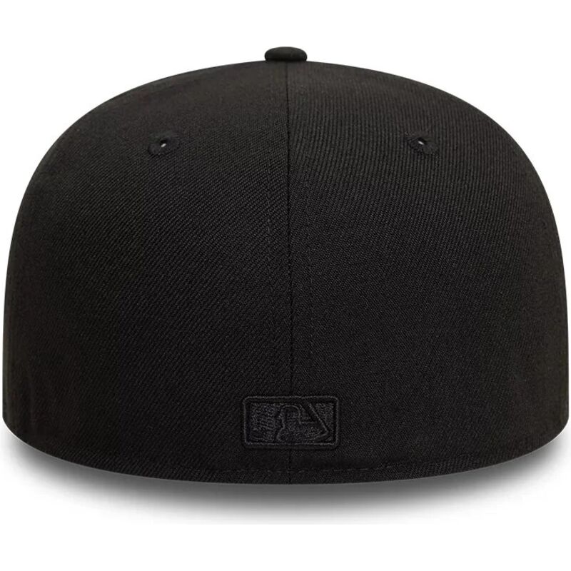 new-era-flat-brim-black-logo-59fifty-league-essential-los-angeles-dodgers-mlb-black-fitted-cap new-era-flat-brim-black-logo-59fifty-league-essential-los-angeles-dodgers-mlb-black-fitted-cap