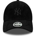 new-era-curved-brim-women-black-logo-9forty-cord-new-york-yankees-mlb-black-adjustable-cap