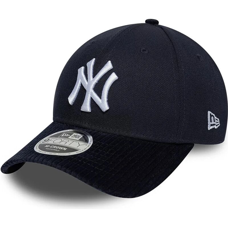 new-era-curved-brim-9forty-m-crown-cord-visor-new-york-yankees-mlb-navy-blue-snapback-cap new-era-curved-brim-9forty-m-crown-cord-visor-new-york-yankees-mlb-navy-blue-snapback-cap