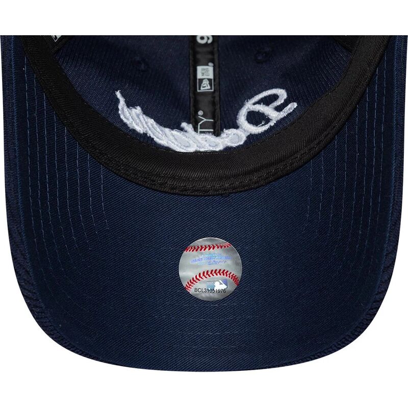 new-era-curved-brim-women-9twenty-cord-script-los-angeles-dodgers-mlb-navy-blue-adjustable-cap