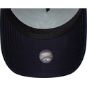 new-era-curved-brim-e-frame-suede-visor-new-york-yankees-mlb-green-and-navy-blue-snapback-cap