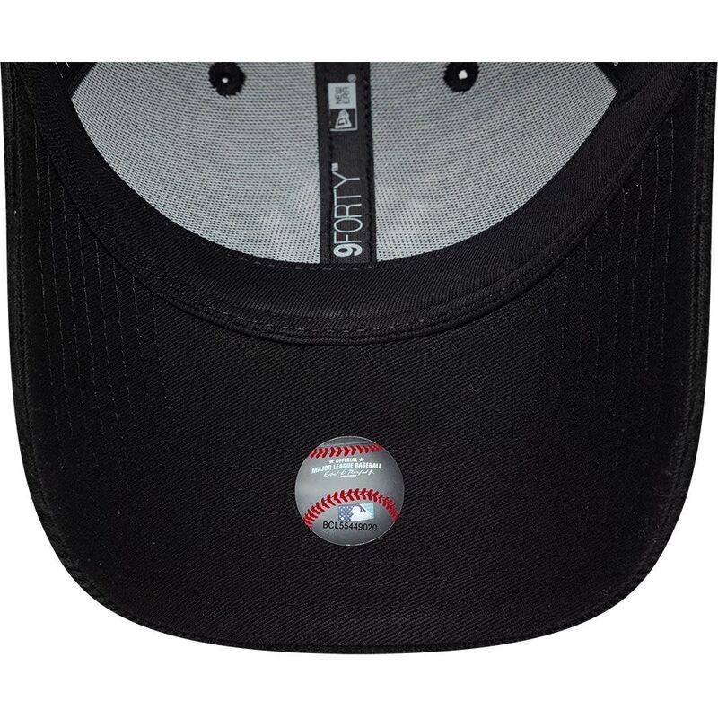 new-era-curved-brim-9forty-entry-cord-new-york-yankees-mlb-black-snapback-cap