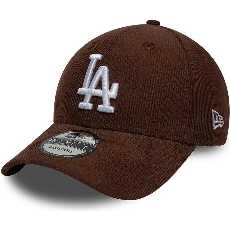new-era-curved-brim-9forty-entry-cord-los-angeles-dodgers-mlb-brown-snapback-cap