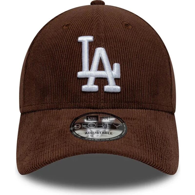new-era-curved-brim-9forty-entry-cord-los-angeles-dodgers-mlb-brown-snapback-cap
