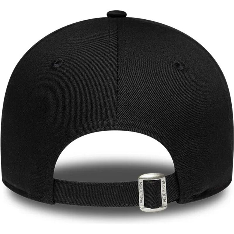 new-era-curved-brim-women-9forty-infill-new-york-yankees-mlb-black-adjustable-cap-with-beige-logo new-era-curved-brim-women-9forty-infill-new-york-yankees-mlb-black-adjustable-cap-with-beige-logo