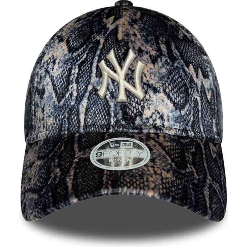 new-era-curved-brim-women-9forty-snake-print-new-york-yankees-mlb-multicolor-adjustable-cap