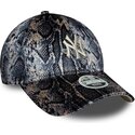 new-era-curved-brim-women-9forty-snake-print-new-york-yankees-mlb-multicolor-adjustable-cap