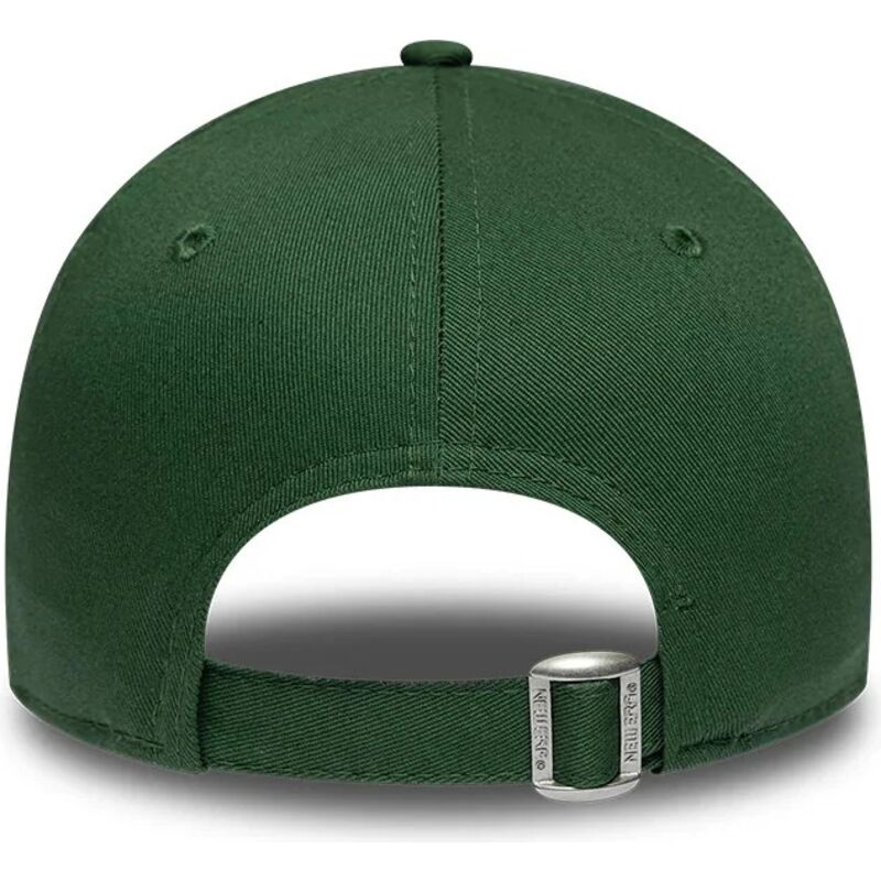 new-era-curved-brim-youth-green-logo-9forty-league-essential-los-angeles-dodgers-mlb-dark-green-adjustable-cap