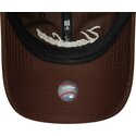 new-era-curved-brim-women-9twenty-cord-script-new-york-yankees-mlb-brown-adjustable-cap