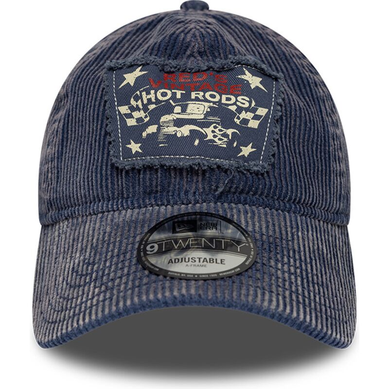 new-era-curved-brim-9twenty-patch-acid-cord-navy-blue-adjustable-cap new-era-curved-brim-9twenty-patch-acid-cord-navy-blue-adjustable-cap