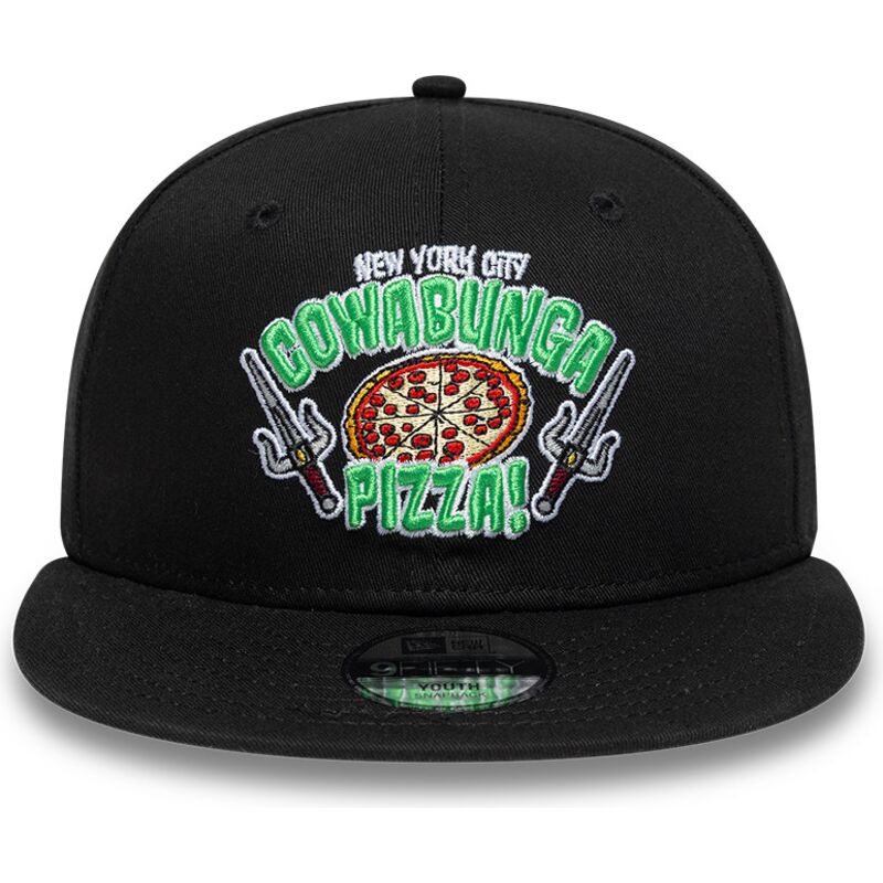 new-era-flat-brim-youth-9fifty-cowabunga-pizza-teenage-mutant-ninja-turtles-black-snapback-cap new-era-flat-brim-youth-9fifty-cowabunga-pizza-teenage-mutant-ninja-turtles-black-snapback-cap