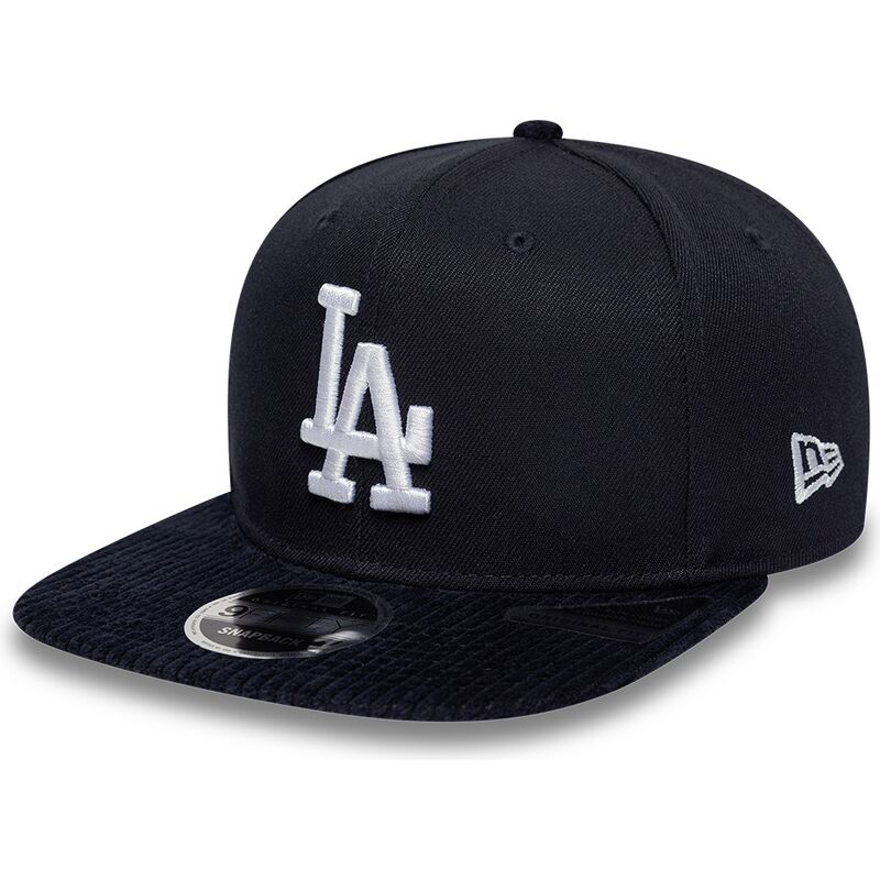 new-era-flat-brim-9fifty-cord-visor-los-angeles-dodgers-mlb-navy-blue-snapback-cap