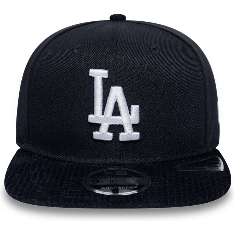new-era-flat-brim-9fifty-cord-visor-los-angeles-dodgers-mlb-navy-blue-snapback-cap
