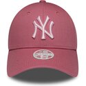 new-era-curved-brim-women-pink-logo-9forty-league-essential-cas-new-york-yankees-mlb-pink-adjustable-cap