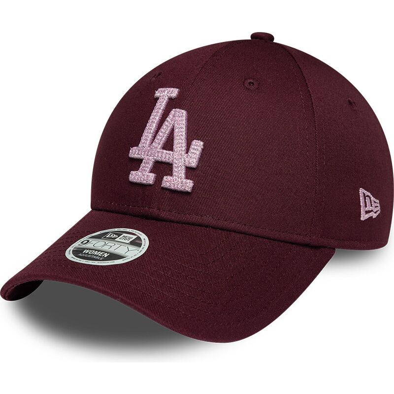 new-era-curved-brim-women-pink-logo-9forty-metallic-los-angeles-dodgers-mlb-maroon-adjustable-cap new-era-curved-brim-women-pink-logo-9forty-metallic-los-angeles-dodgers-mlb-maroon-adjustable-cap